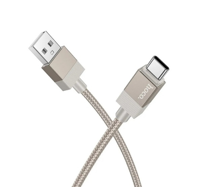 X110 adatkábel (USB - Type-C, 15W, gyorstöltő, cipőfűző, 100cm) ARANY