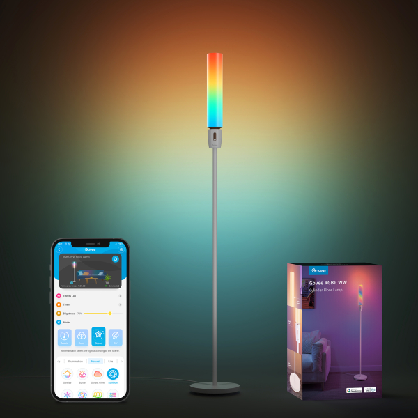 RGBICWW Okos Fáklya Lámpa Hang + Wifi + Bluetooth vezérlésel