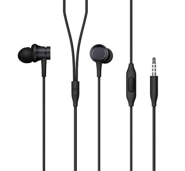 XIAOMI IN EAR fülhallgató SZTEREO (3.5mm jack, mikrofon, felvevő gomb) FEKETEZBW4354TY