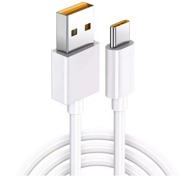 adatkábel (USB - Type-C, 65W, gyorstöltő, 100cm) FEHÉR