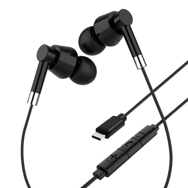 Fülhallgató Minden USB Type-C készülékhez, Fekete