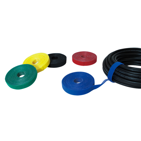 vágható tépőzáras kábelkötegelő, 4m x 16mm - fekete