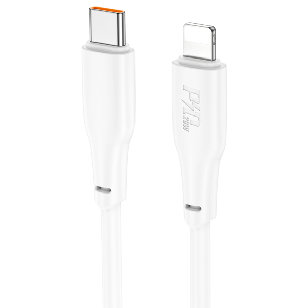 X93 Force PD20W töltő adatkábel iPhone Type-C - Lightning fehér 2m