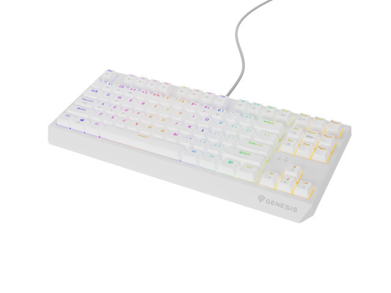 Thor 230 TKL US RGB fehér mechanikus gaming billentyűzet, Brown switch hot swap