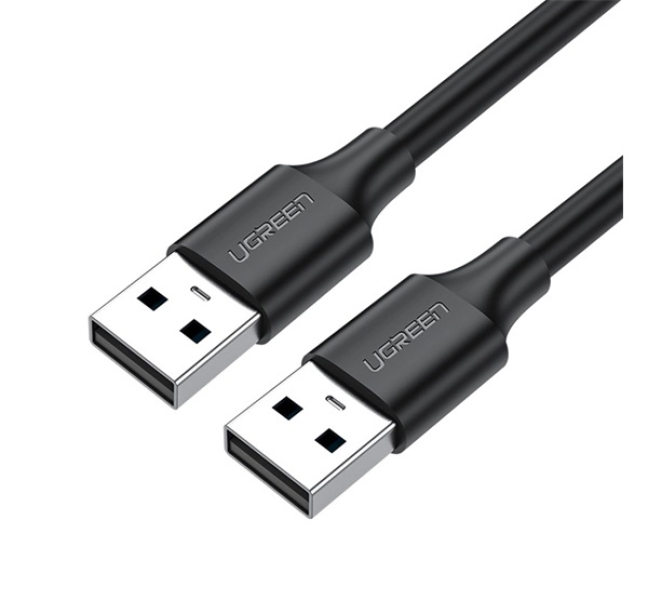 US102 adatkábel hosszabbító (USB - USB, 150cm) FEKETE