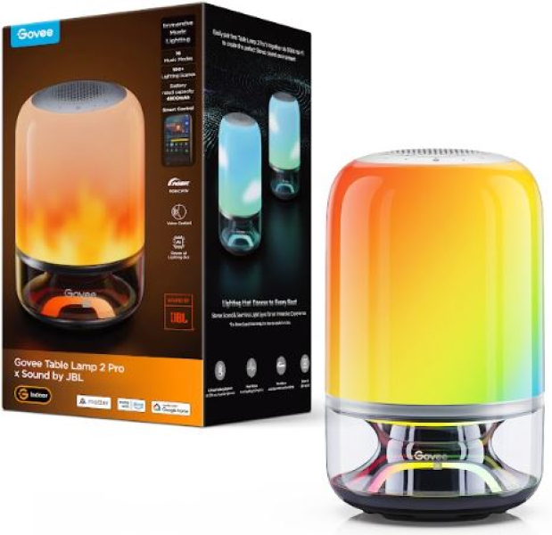 RGBICWW asztali lámpa 2 Pro JBL Hangszóróval Hang + Wifi + Bluetooth vezérlésel