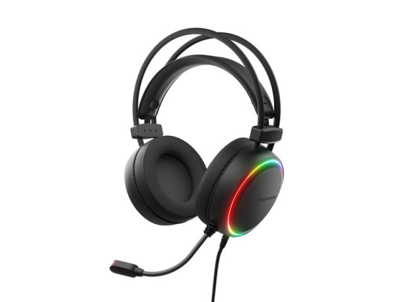 Neon 613 G2 Gamer Fejhallgató mikrofonnal, RGB megvilágítással USB - fekete