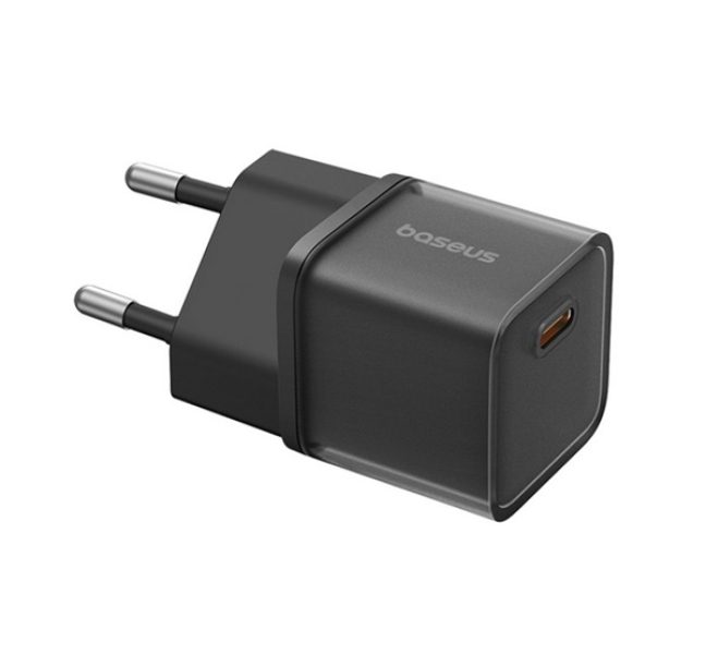 GaN5S hálózati töltő Type-C aljzat (30W, PD gyorstöltő 3.0, GaN5S) FEKETE