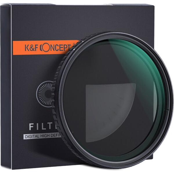 K&F Concept NANO-X, VARIO ND 2-32 szűrő, W/O Black cross, vízlep., karcálló, +3db törlőkendő, 55mm (