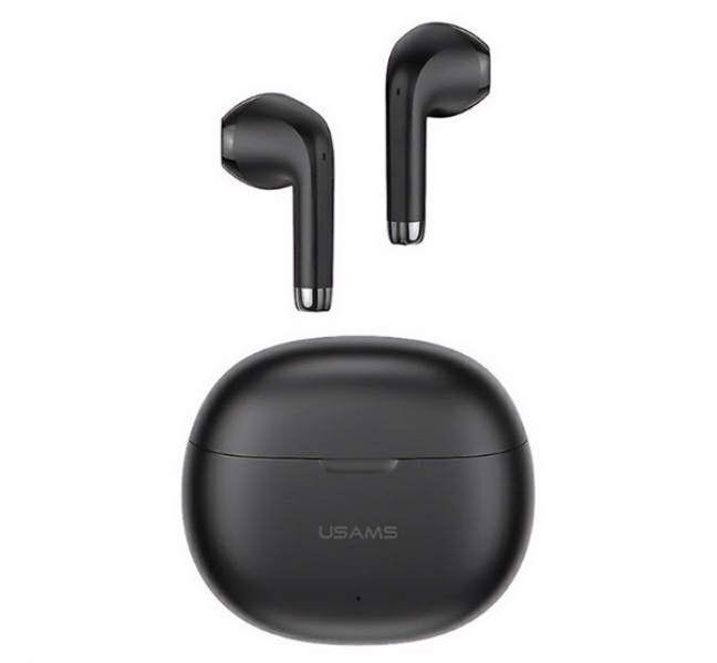 USAMS RHYMBO bluetooth fülhallgató SZTEREO (v5.3, TWS, zajszűrő + töltőtok) FEKETEBHUYO01