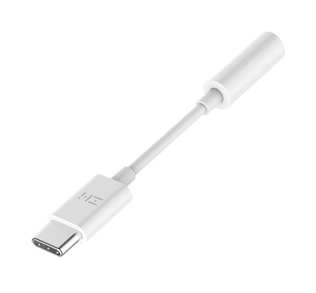 ZMI audió adapter kábel (3.5mm jack aljzat - Type-C) FEHÉR