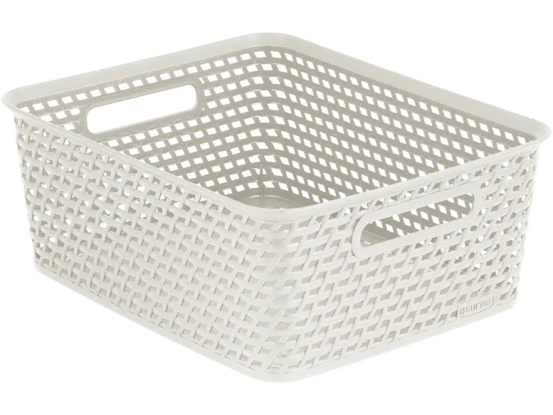 "Your Style" rattan kosár M, 13L, fehér (232426)