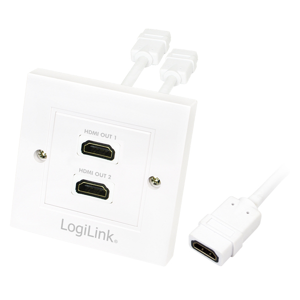 HDMI fali lemez 2x HDMI anya