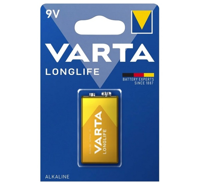 LONGLIFE tartós elem (6LR61, 9V, alkáli) 1db/csomag