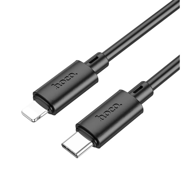 X88 adatkábel (Type-C - lightning, 20W, PD gyorstöltő, 100cm) FEKETE