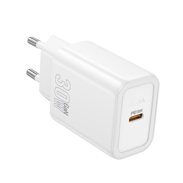 N62 Gentle egy portos 30W USB-C töltő - fehér