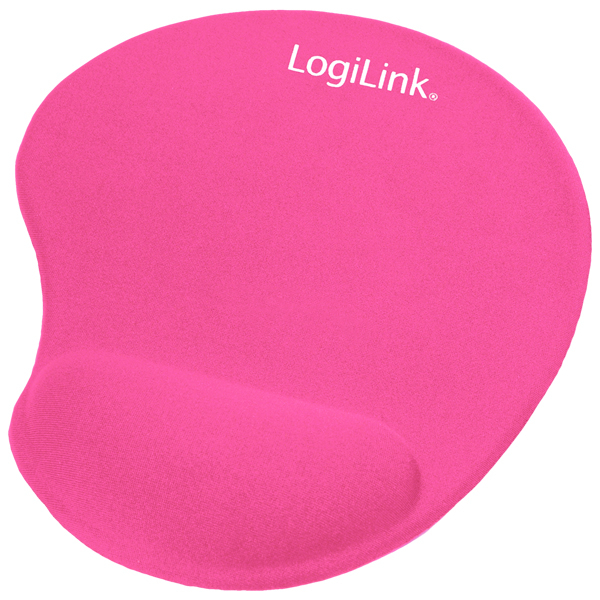 Egérpad, géles csuklótámasszal, pink