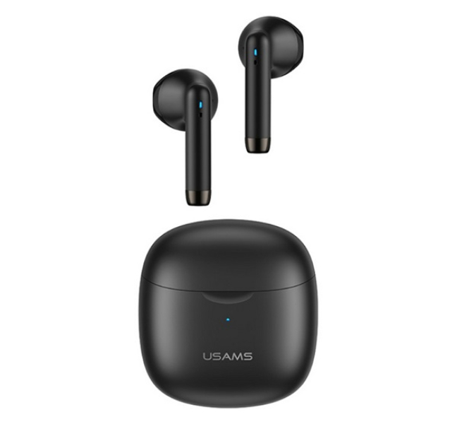 USAMS IA04 bluetooth fülhallgató SZTEREO (v5.0, TWS, mikrofon + töltőtok) FEKETEIA04_B