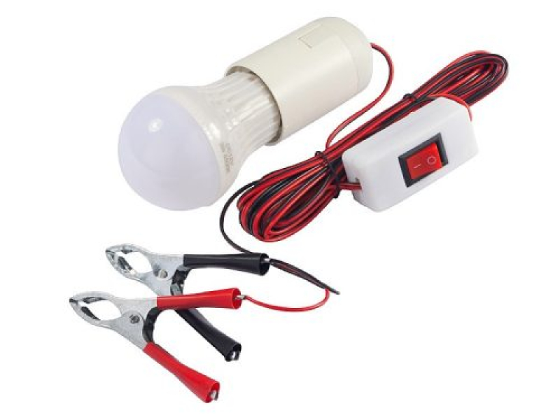 LED lámpa krokodilcsipesszel, 12V (44331)