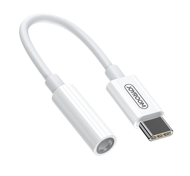 audió adapter kábel (3.5mm jack aljzat - Type-C) FEHÉR