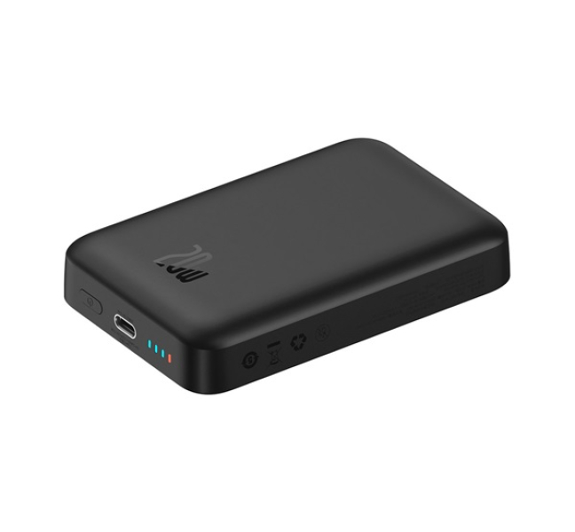 MAGNETIC MINI OS vésztöltő Type-C aljzat (10000mAh, 20W, PD gyorstöltő, wireless, MagSafe + T
