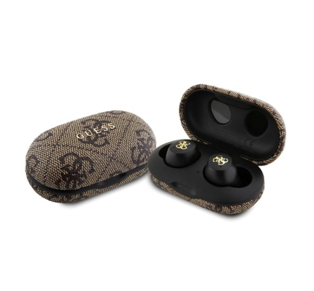 GUESS METAL LOGO bluetooth fülhallgató SZTEREO (v5.3, TWS, mikrofon, zajszűrő, IPX5 vízálló + töltőt