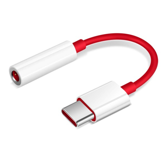 audió adapter kábel (3.5mm jack aljzat - Type-C) PIROS