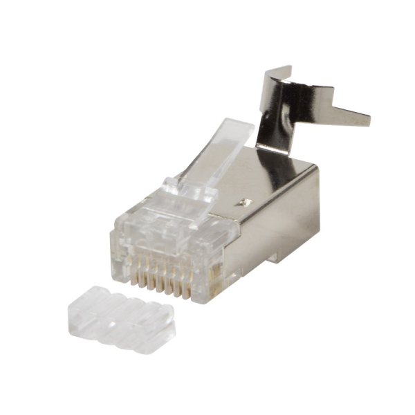 RJ45 moduláris csatlakozó, Cat.8.1/Cat.6A, árnyékolt, 10 db (MP0030)