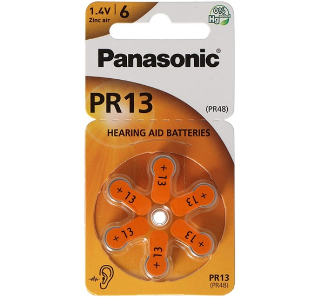 elem (PR13L/6LB, 1.4V, cink-levegő) 6db/csomag