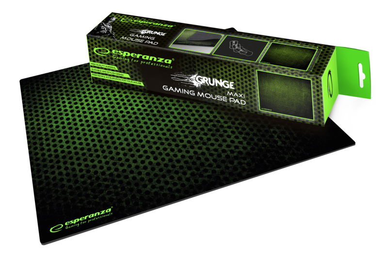 Grunge Gamer mini egérpad, fekete-zöld (EGP101G)
