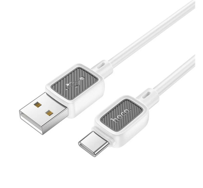 X108 adatkábel (USB - Type-C, 3A, gyorstöltő, 100cm) FEHÉR