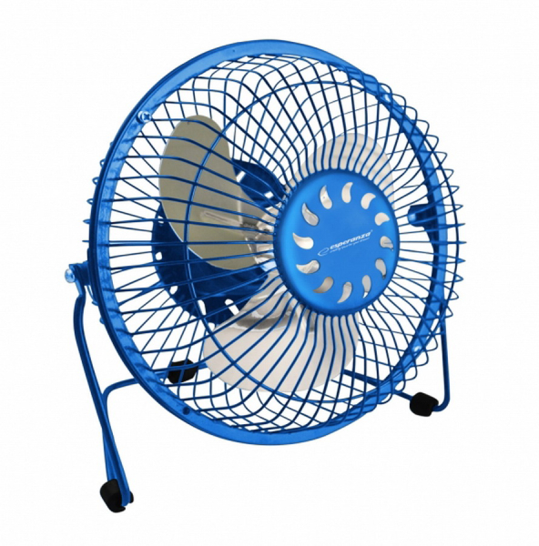 Yugo EA149B asztali USB ventilátor, 6 col, kék