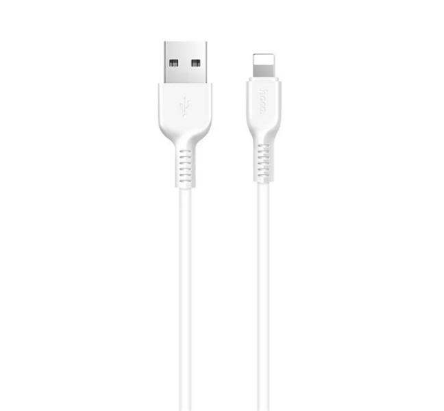 X13 adatkábel (USB - lightning, 100cm, törésgátló) FEHÉR