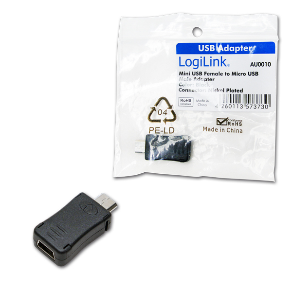 Mini USB anya - micro USB apa adapter