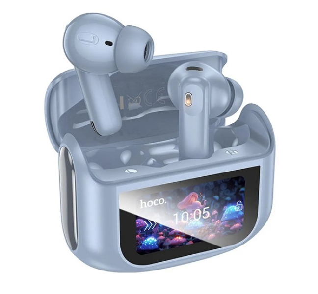 EQ21 bluetooth fülhallgató SZTEREO (v5.4, TWS, mikrofon, aktív zajszűrő, érintőkijelző + töltőt