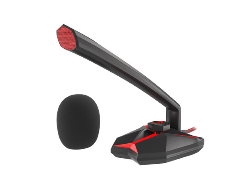 Radium 200 Gamer mikrofon USB, fekete-piros