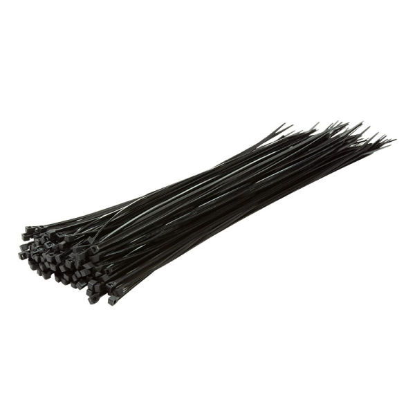 Logilink kábelkötegelő, PA66, 100 db, fekete (KAB0041B)