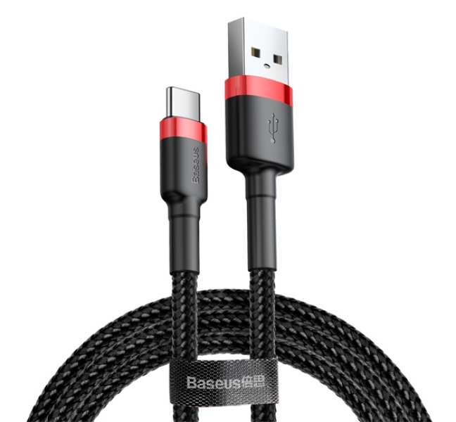 CAFULE adatkábel (USB - Type-C, 3A, 20W, PD gyorstöltő 3.0, 50cm, cipőfűző) FEKETECATKLF-A91