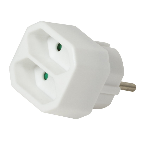 Aljzatadapter, 2x CEE 7/16