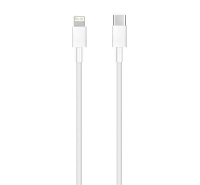 Adatkábel (Type-C - lightning, 100cm, PD gyorstöltő, MK0X2ZM/A kompatibilis) FEHÉR