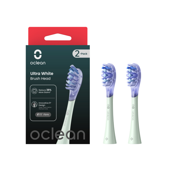 OCL553529 Ultra white fogkefe fej 2 db, zöld