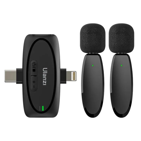 A020GBB1 V6 3-in-1, 2db vezeték nélküli lavalier mikrofon, lighting, usb-c, 3.5mm jack (UL-A0