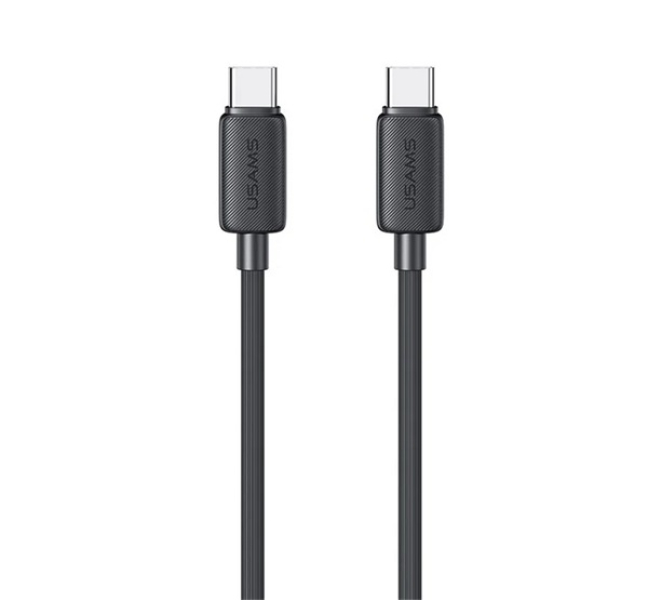 KY adatkábel (Type-C - Type-C, 60W, gyorstöltő, 100cm) FEKETE