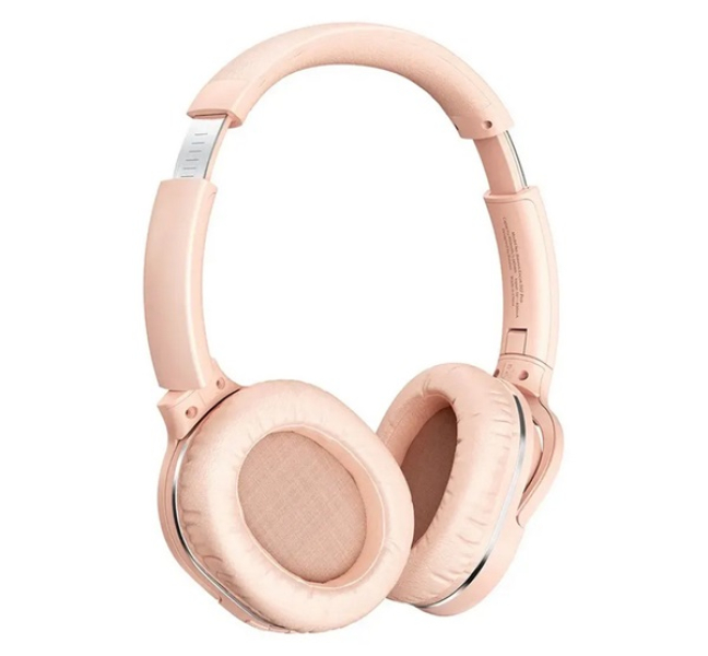 ENCOK D02 PRO bluetooth fejhallgató SZTEREO (v5.0, mikrofon, zajszűrő + 3.5mm jack kábel) RÓZ