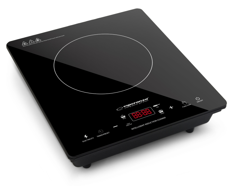 Vesuvius EKH009 indukciós főzőlap, 2000 W, fekete