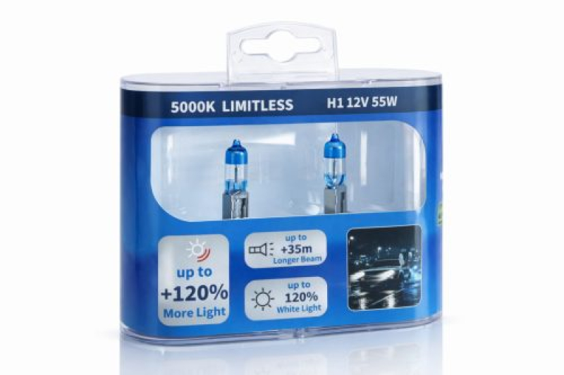 Halogén fényszóróizzó H1SB 12V 55W +120% (H1SB120)