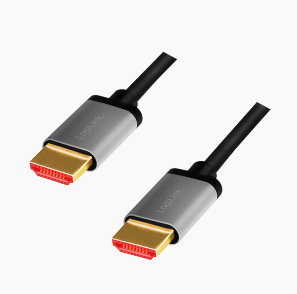 Logilink HDMI kábel, A/M - A/M, 8K/60 Hz, alu, 1 m (CHA0104)