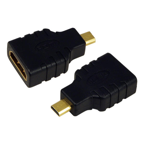 HDMI adapter, Micro-D/M A/F, 4K/30 Hz, fekete