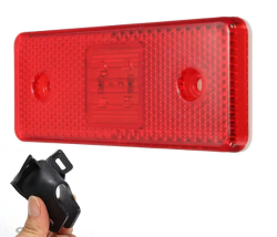 Szélességjelző tartóval piros, 6 LED (W16392-1R)