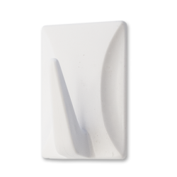 Fogas öntött műanyag négyszög 20x30 mm fehér (3515100)